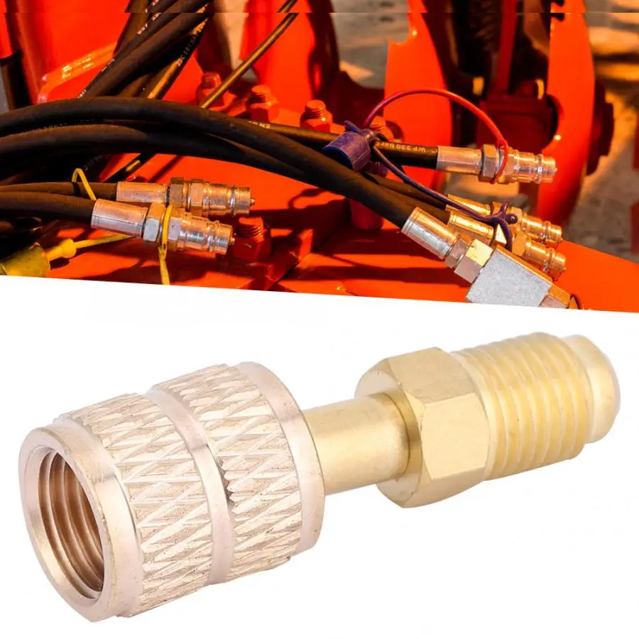 R410A AC Холодильный адаптер Латунь Прямой разъем для кондиционера два типа