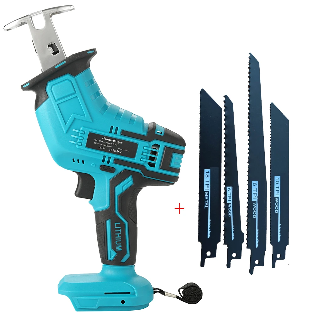 

18V Cordless Saber Saw Cordless Reciprocating Saw, Compatible Battery 1830 1840 1850 1860