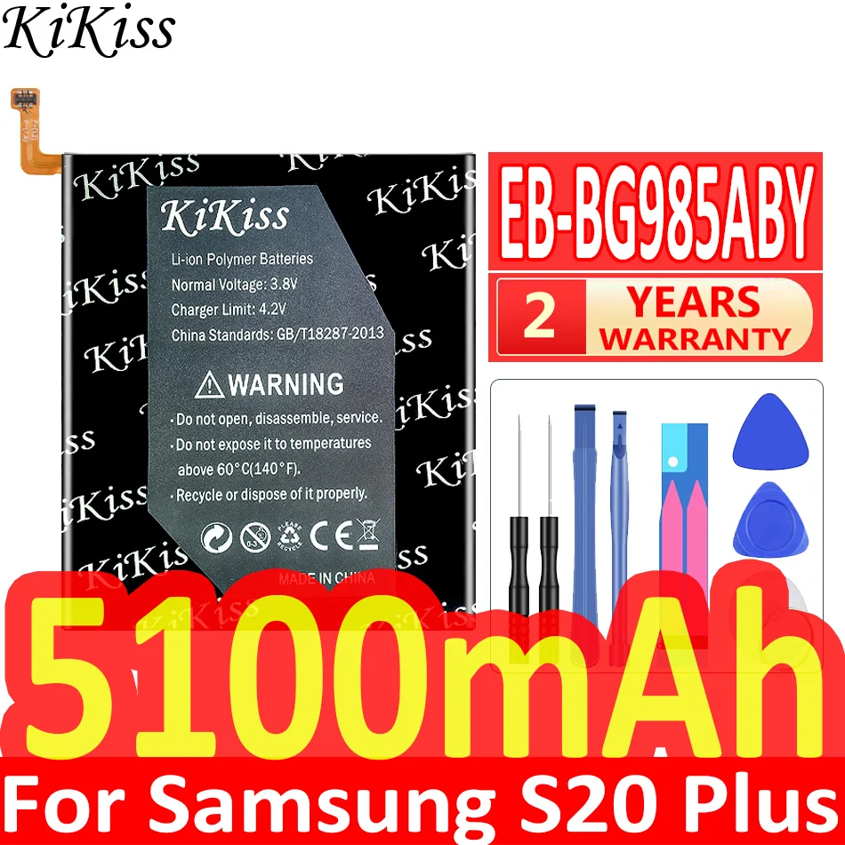 

5100mAh Battery EB-BG985ABY For Samsung Galaxy S20+ S20 PLUS S20Plus Replacement Mobile Phone Battery + Free Tools