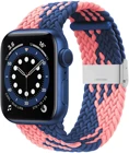 Плетеный нейлоновый ремешок для Apple Watch band 44 мм 40 мм 42 мм 38 мм, эластичный тканевый браслет для iWatch Series 3 4 5 SE 6