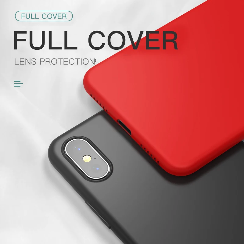 DATALAND карамельный цвет жидкий силиконовый телефон чехол для iPhone 6 6S 7 8 Plus X XR XS Max