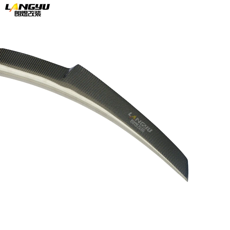 Для BMW 3 Series E90 S65 V8 Sedan 2007 2008 2009 2010 2011 2012 2013 M4 Style Real Carbon Fiber багажник спойлер крыло