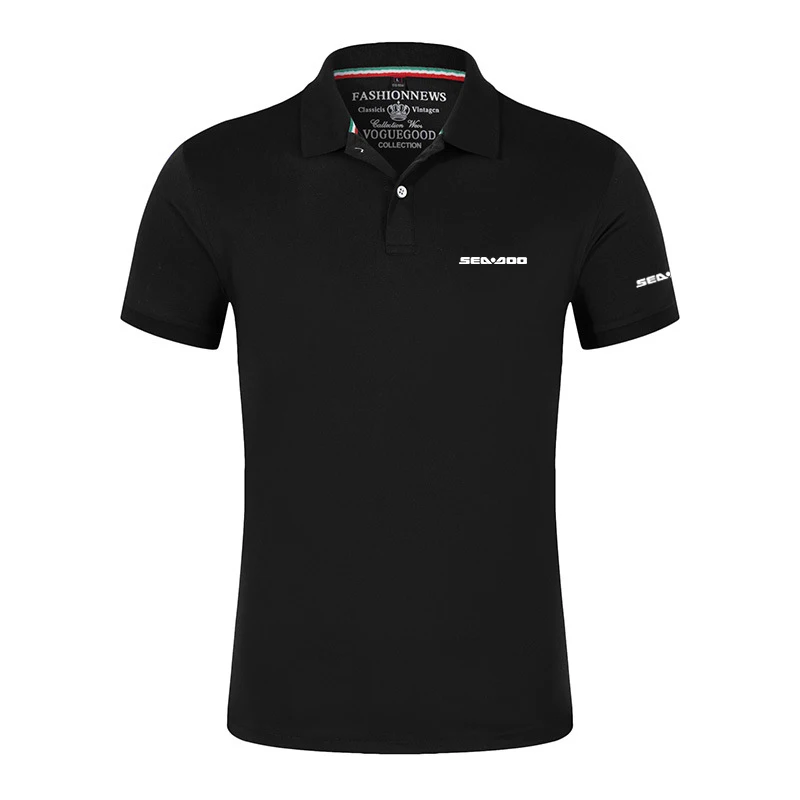 

Summer Sea Doo Seadoo Moto Logo Skoda Shirt Cotton Print 8 Color Casual Short Slevess Fashion College Tshirt Custom Decal Tops