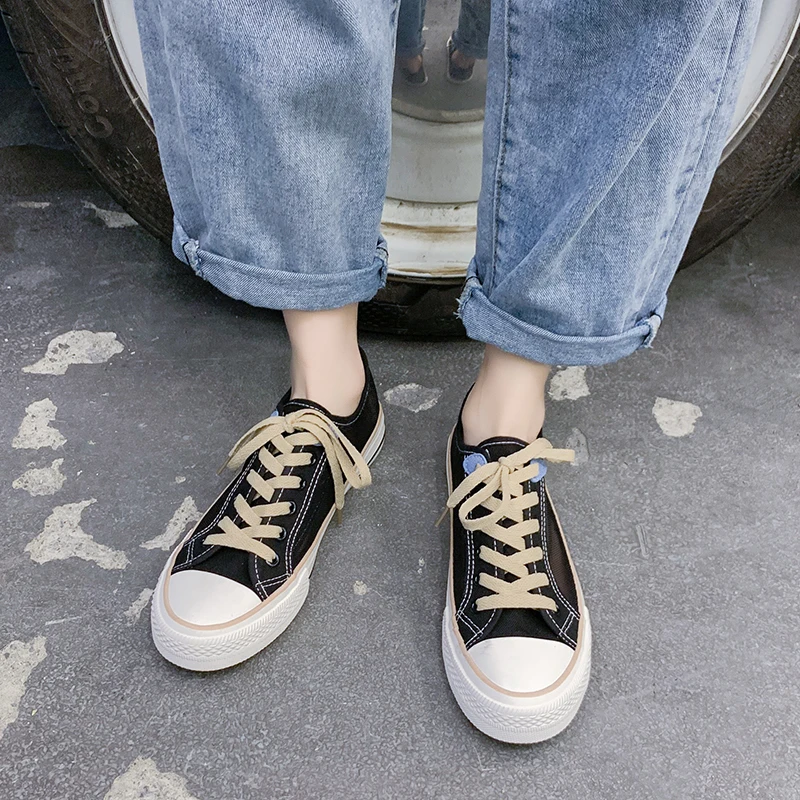 

Women Platform Shoes Spring Summer New Fashion Women Shoes Casual Solid Canvas High quality Color Women Casual Shoes Sneakers