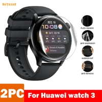 24 pc hydrogel clear protective film for huawei watch 3 smartwatch screen protector replacement soft full cover protection film