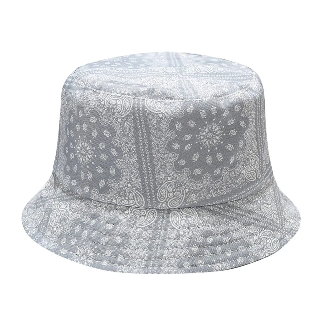 

Women Summer Casual Fashion Personality Floral Printing Hat Streetware Big Brim Foldable Beach Fisherman Hats