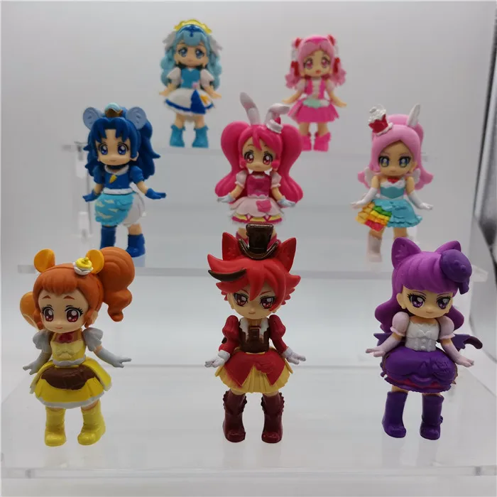 

BANDAI Genuine Action Figure Pretty Cure Angel Magic Ornament Q Version Movable Cute Small Ex Cashapou Girl Toy