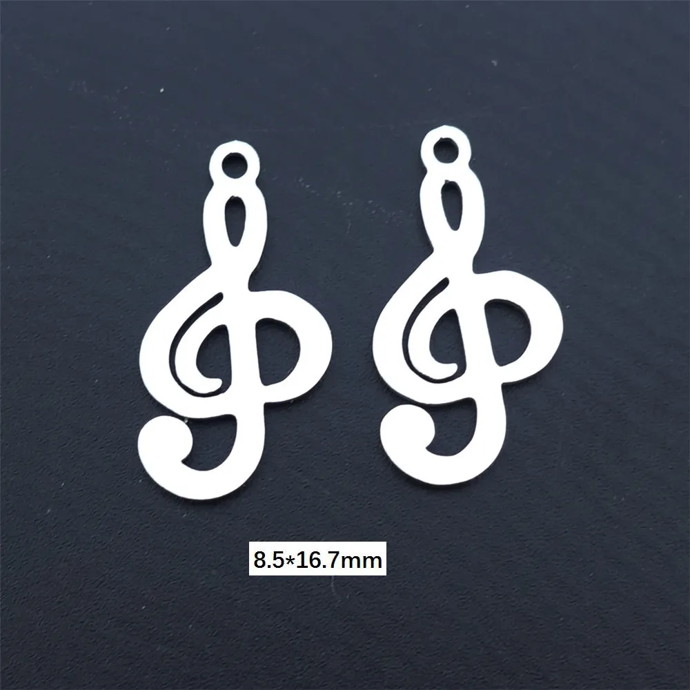 musical note Нержавеющая сталь амулеты карта волк трискель Якорь Бесконечность Крест доллар сердце москитные катушки кулон ювелирные изделия 5 шт./лот - Окраска металла: musical note