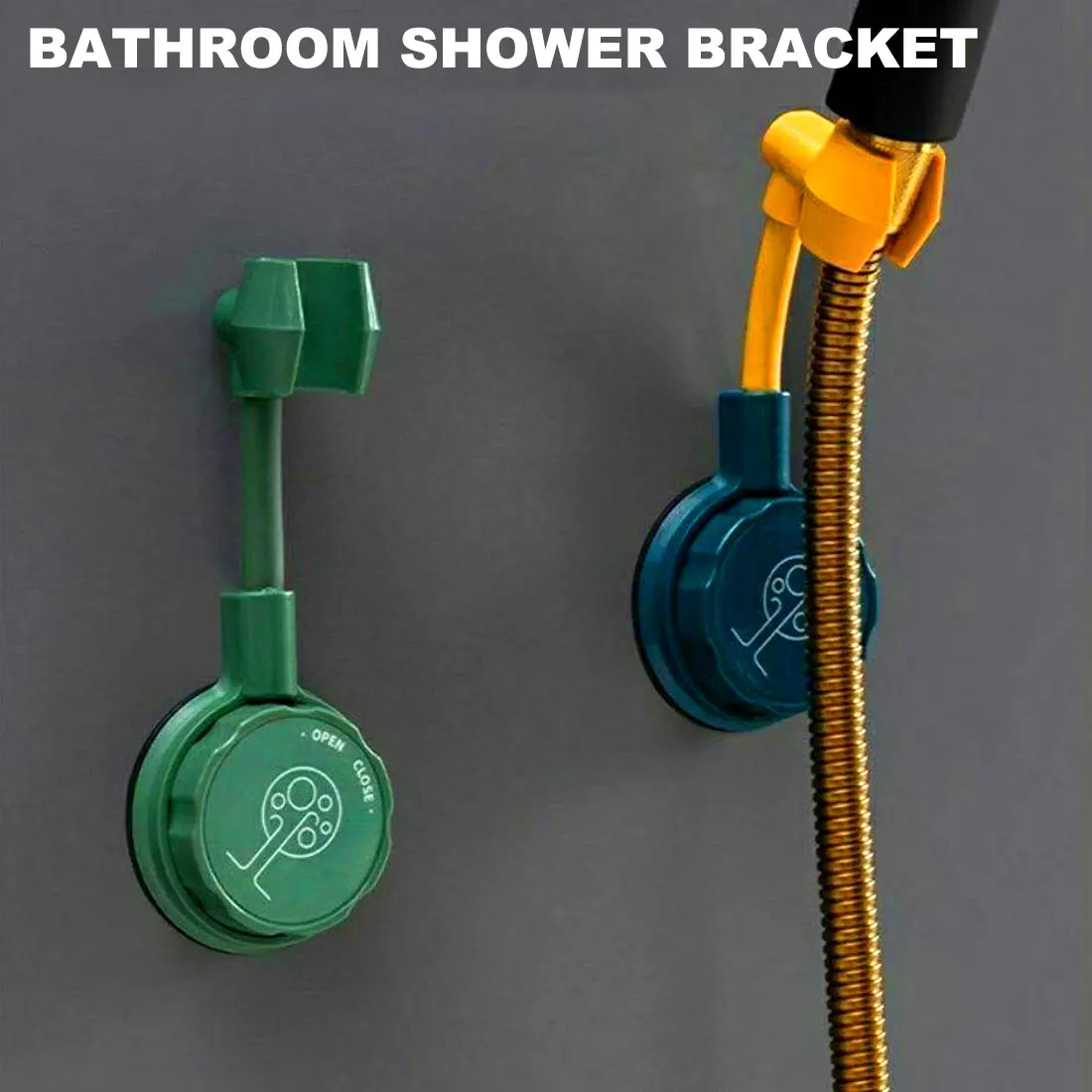 

1 Pcs 360 Degree Rotary Bathroom Punch-free Shower Head Bracket Adjustable Suction Cup Mount Holder Shower Stand Nozzle Hanger