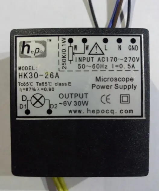 Источник питания для микроскопа с регулировкой яркости 6V30W 12V30W HK30 26A 212A источник