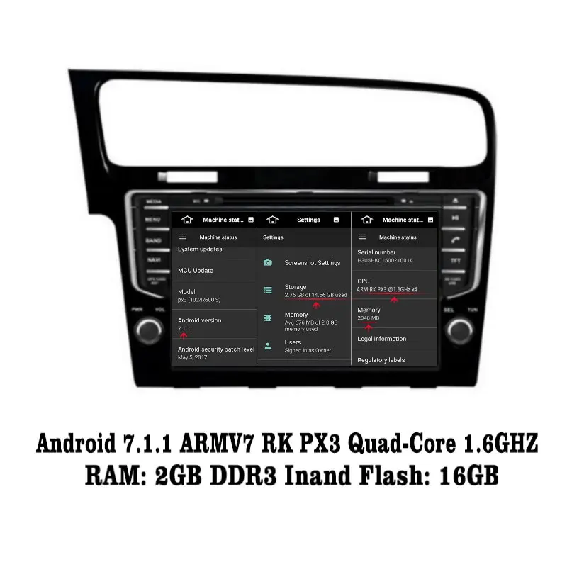 Liislee Android 7 1 2G RAM для Volkswagen VW GOLF автомобильное радио Аудио Видео Мультимедиа DVD