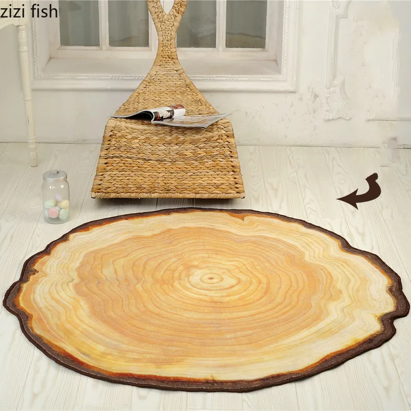 Круглый круглый ковер для гостиной домашний декор минималистичный спальни