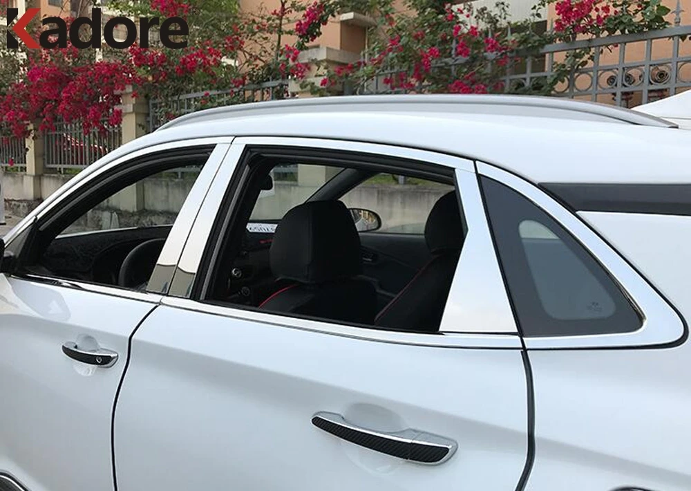 Столбики для окон автомобиля из нержавеющей стали Hyundai Kona Encino Kauai SUV 2017 2018 2019
