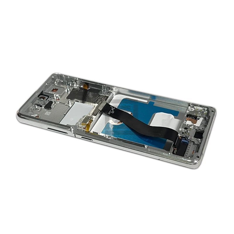 Pantalla LCD para Samsung Galaxy S21 Ultra 5g, montaje de digitalizador con pantalla t&aacute;ctil G988 G9880 + marco para Samsung S21U, piezas de reparaci&oacute;n de 6,8 pulgadas-2