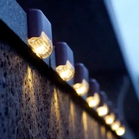 481216 pcs solar step lights outdoor waterproof led fence lamp decoration patio stairs garden yard solar power floor lamps