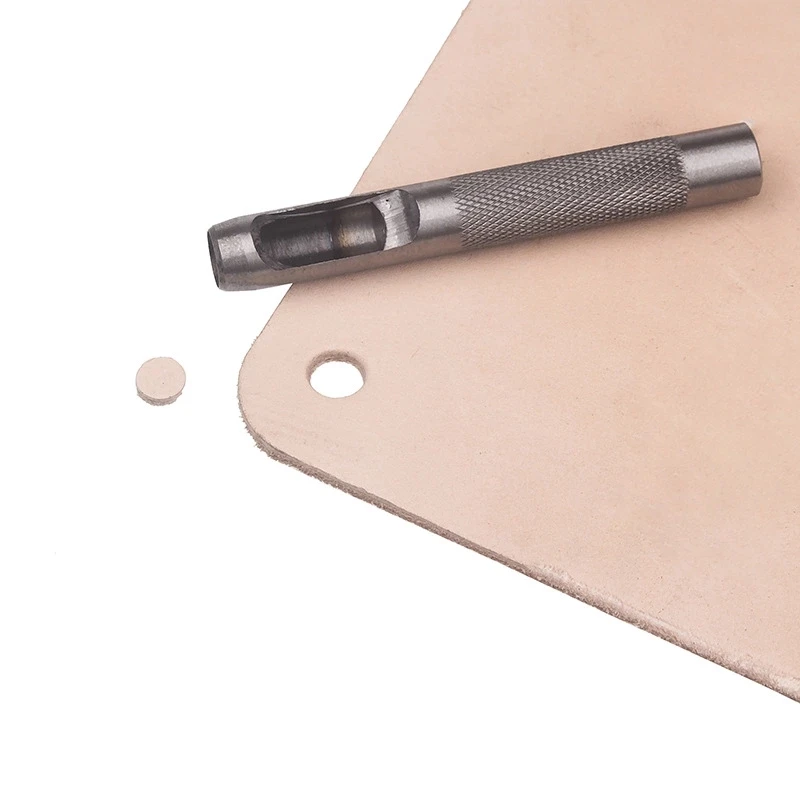 

1 Pcs Round Leather Belt Hole Puncher 1.0-24mm Leather Craft Tools Metal Punch Kit for Watch Band Hollow Cloth Canvas Wholesale