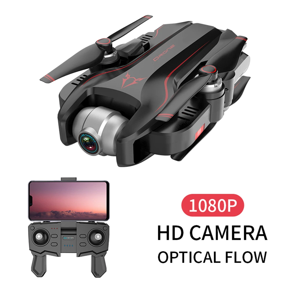 Квадрокоптер с широкоугольной камерой HD 1080P Wi Fi FPV складной Дрон дистанционным