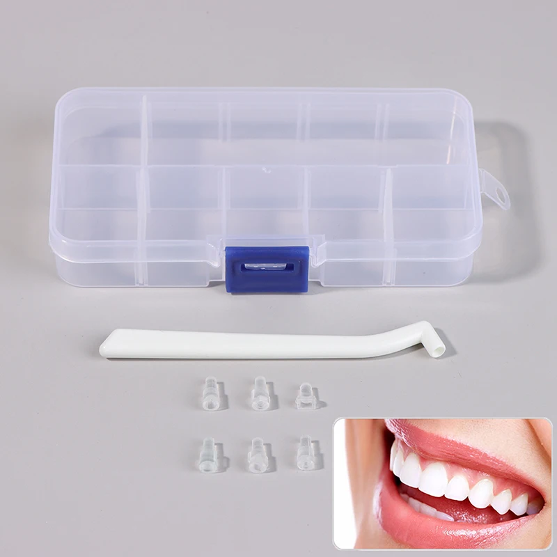 

1 Handle+6 Mould/Set Dental Mini Orthodontic Bracket Tube Wire Bite Turbo Injection Mould Kit Accessories