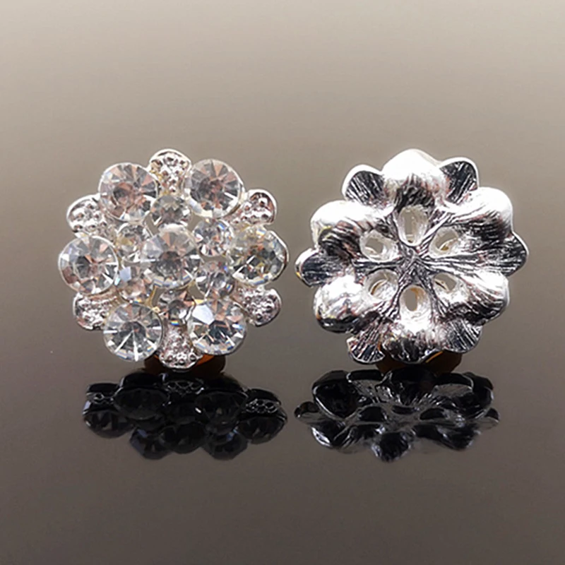 Новинка 2019 10 шт. жемчужные пуговицы с цветами Стразы для свадебного украшения или