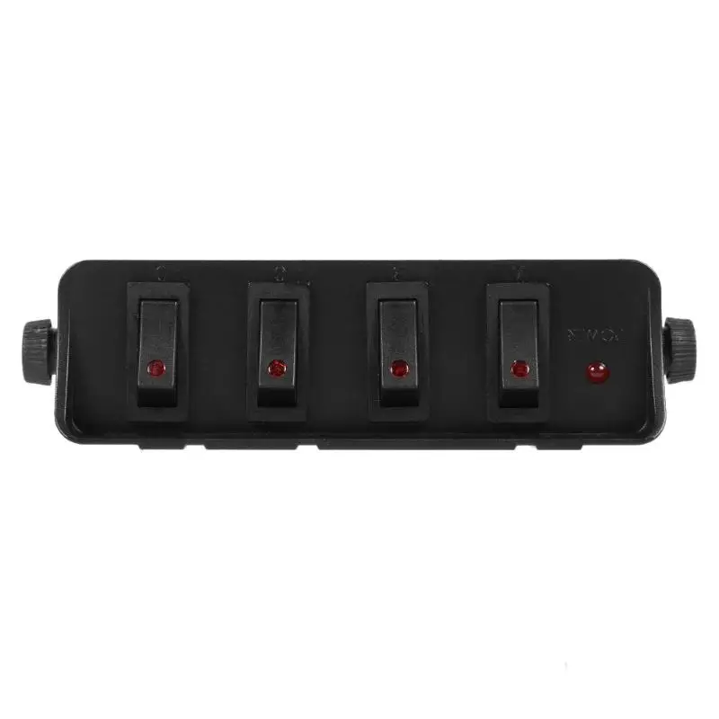 30A Rocker Switch Box Аварийная Строб-лампа 12 В 4 банды панель контроллера