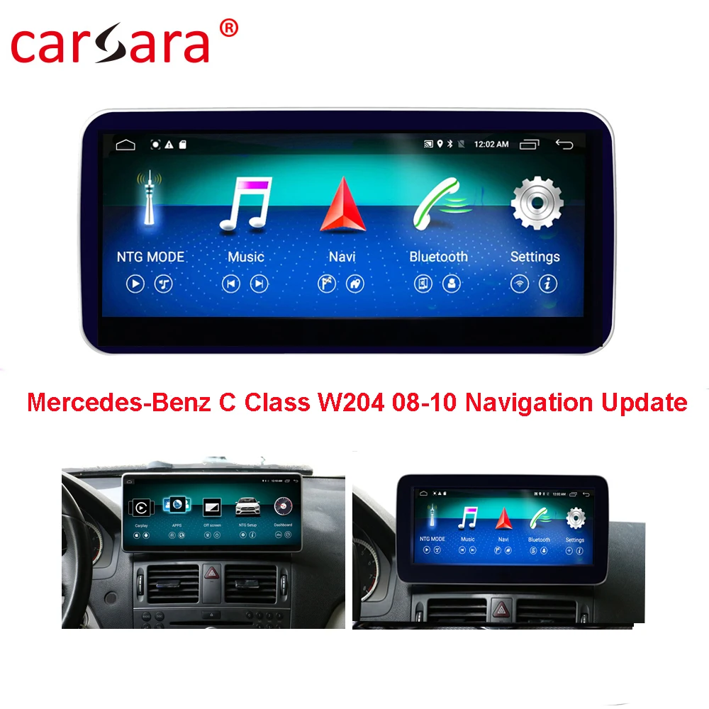Автомагнитола M ercedes B enz C Class W204 2008 2009 2010 2 Din 10 25 дюйма DVD GPS радио Wi Fi