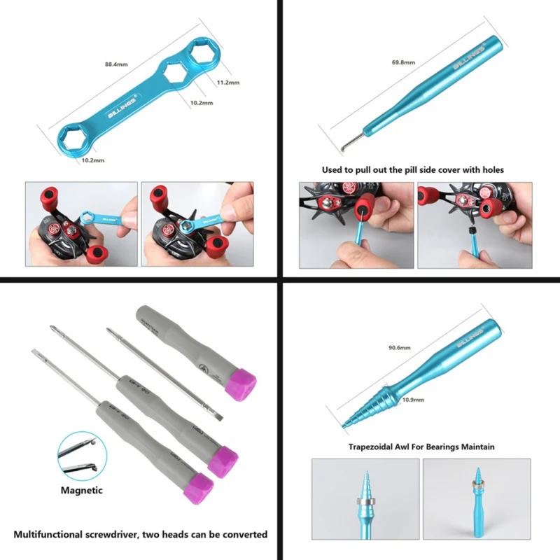 DIY Рыболовная катушка Matertial Repair kit Combo инструменты для технического обслуживания