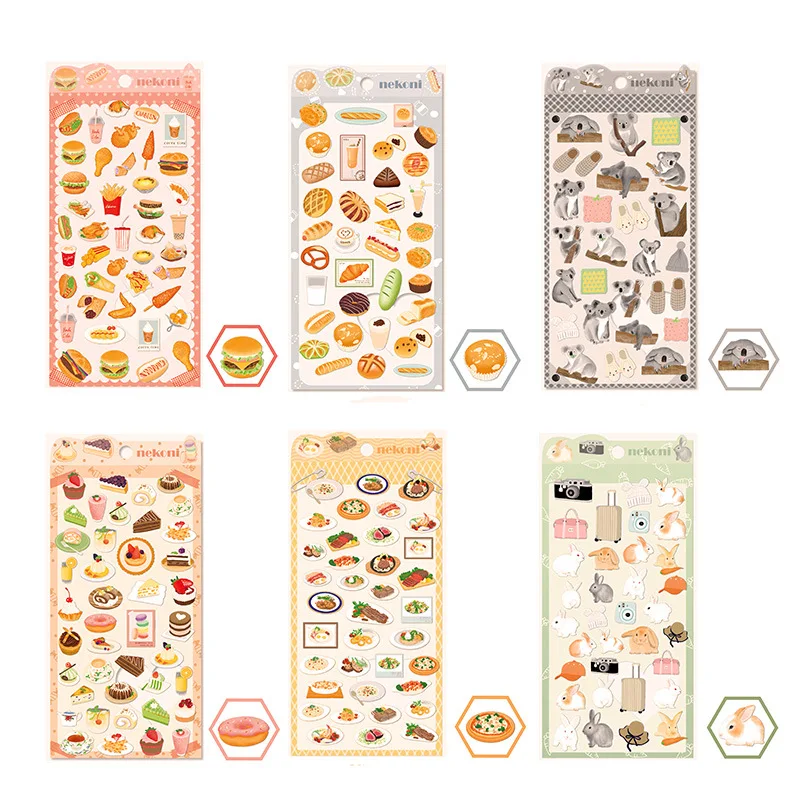 Гамбург хлеб животное коала кролик декоративные наклейки Скрапбукинг DIY