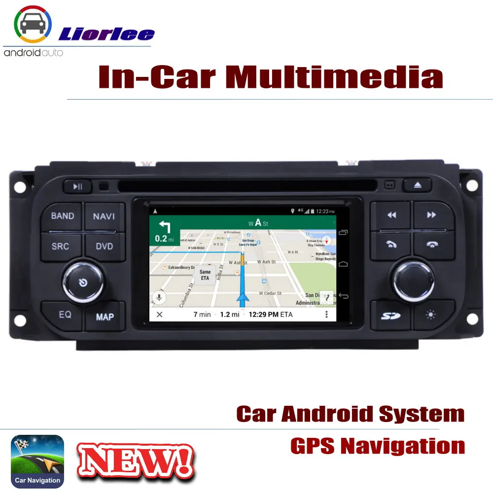 Автомобильный мультимедийный DVD-плеер для Dodge Intrepid 1998-2004 с Android GPS-навигацией