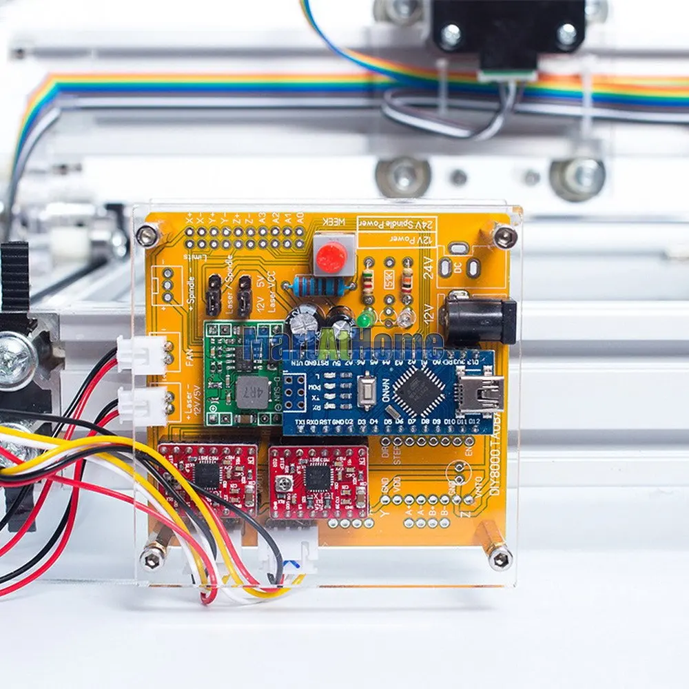 17*20 см Настольный DIY Лазерный гравер с ЧПУ принтер набор для