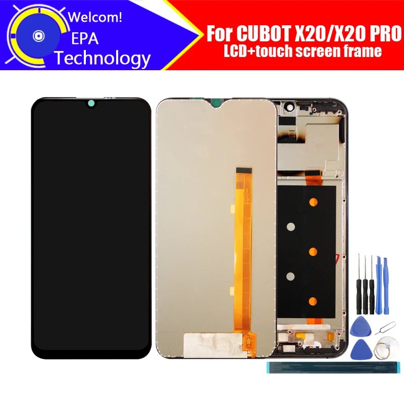 ЖК-дисплей для CUBOT X20 6 3 дюйма с дигитайзером сенсорного экрана и рамкой в сборе 100%
