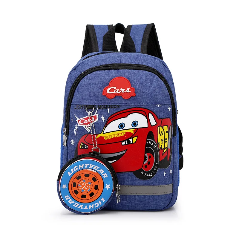 

2pcs/lot Disney kindergarten lovely backpack+purse coin boy bag Spiderman children boy bookbag for school mini backpack
