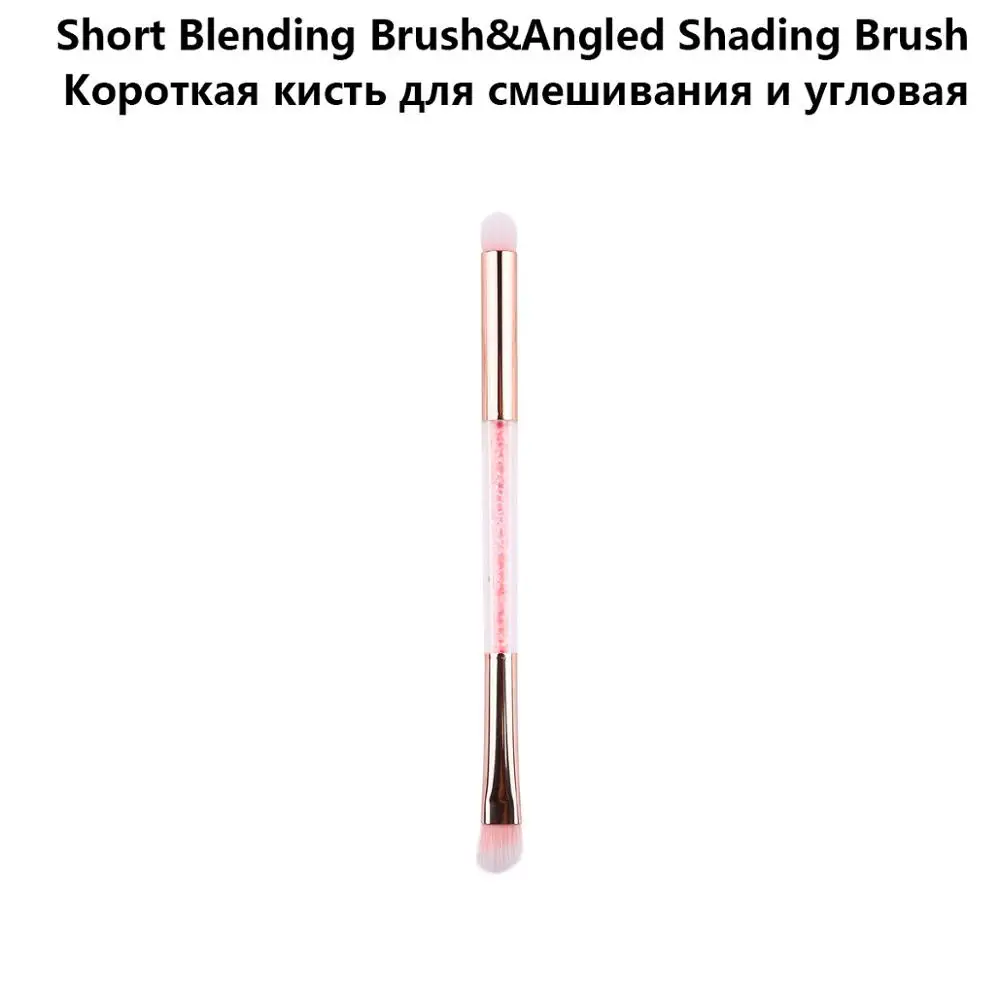 Brush 07 Бренд Zoreya розовые алмазные кисти для макияжа с двойной головкой мягкие синтетические волосы Кисть для макияжа Пудра Тени для век Инструменты для красоты - Handle Color: Brush 07