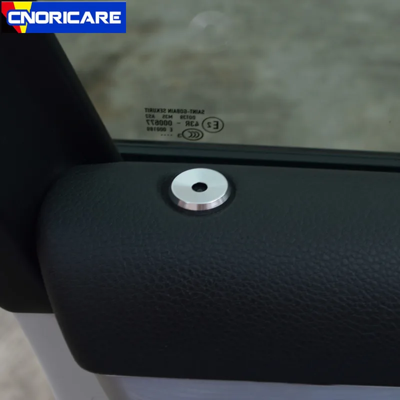 Стайлинг автомобиля из алюминиевого сплава дверной болт круглый чехол отделка