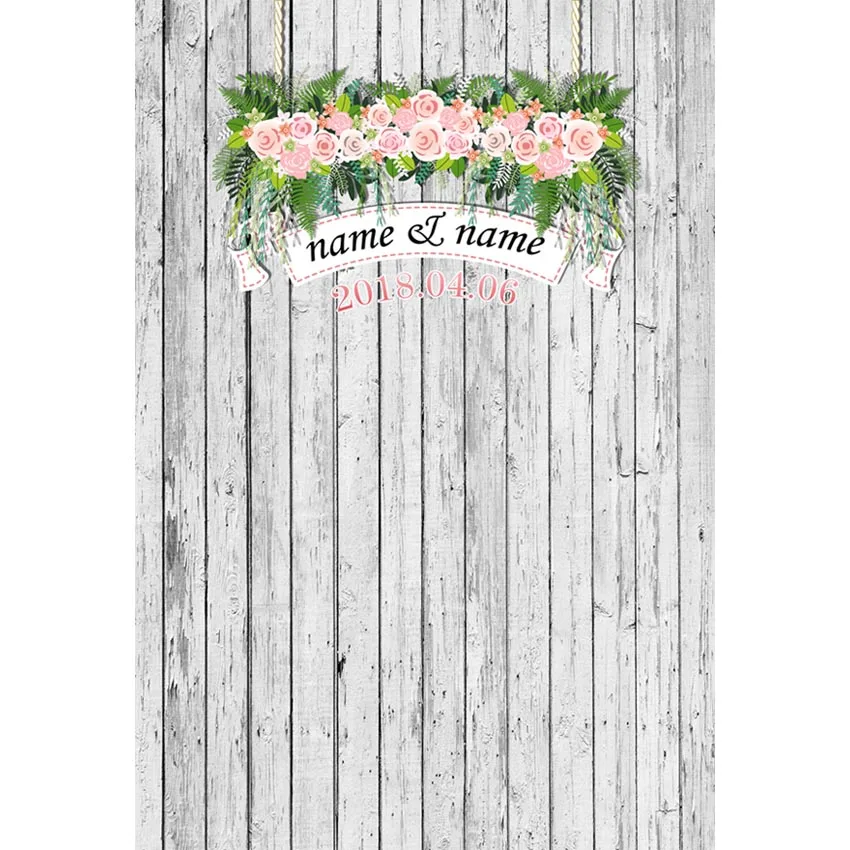 5x7 футов винтажные деревянные цветы зеленая трава пользовательский фото студия