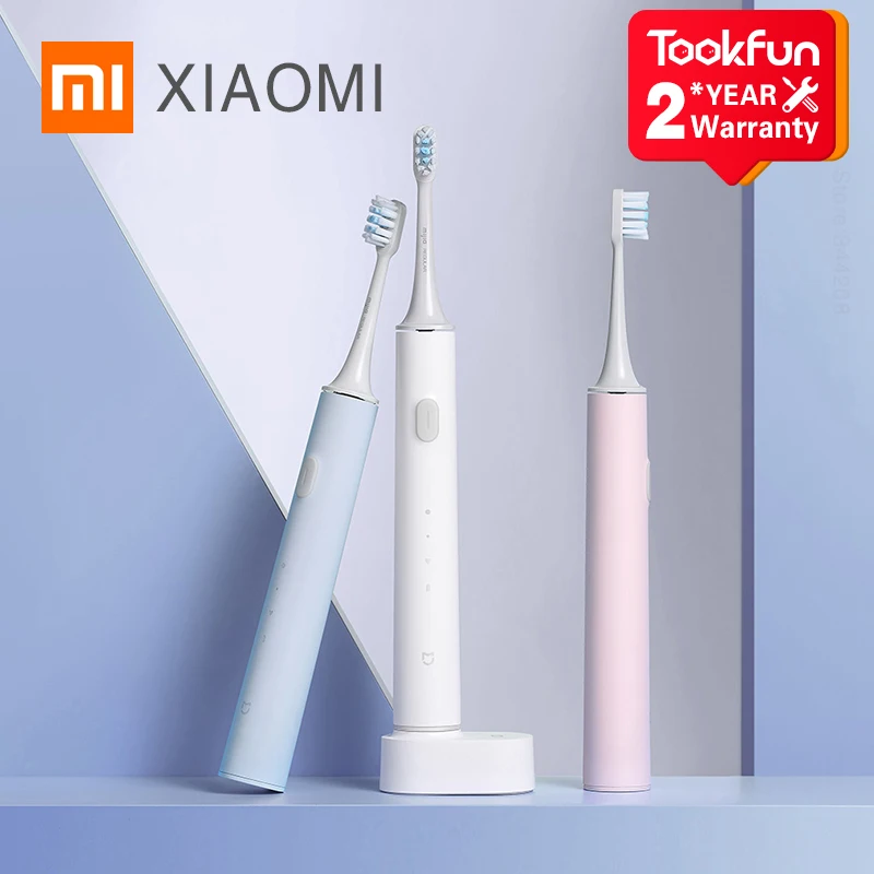 

Электрическая зубная щетка XIAOMI MIJIA T500, умная ультразвуковая щетка для отбеливания и гигиены полости рта, с вибратором