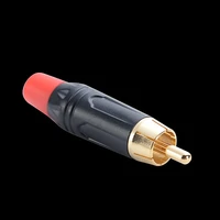 rca male plug connector professional rca gold plated wire connector cable rca male plug adapter converter for speaker audio new