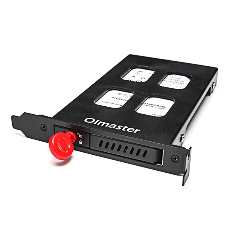 

67JA Hard Disk Adapter Rack Bracket HDD SSD 2.5In PCI Single Hard Drive Disk Bracket Olmaster MR-9100
