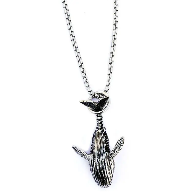 

Personalized Stainless Steel Shark Pendant Chain Necklace Fish Choker Jewellery 69HB