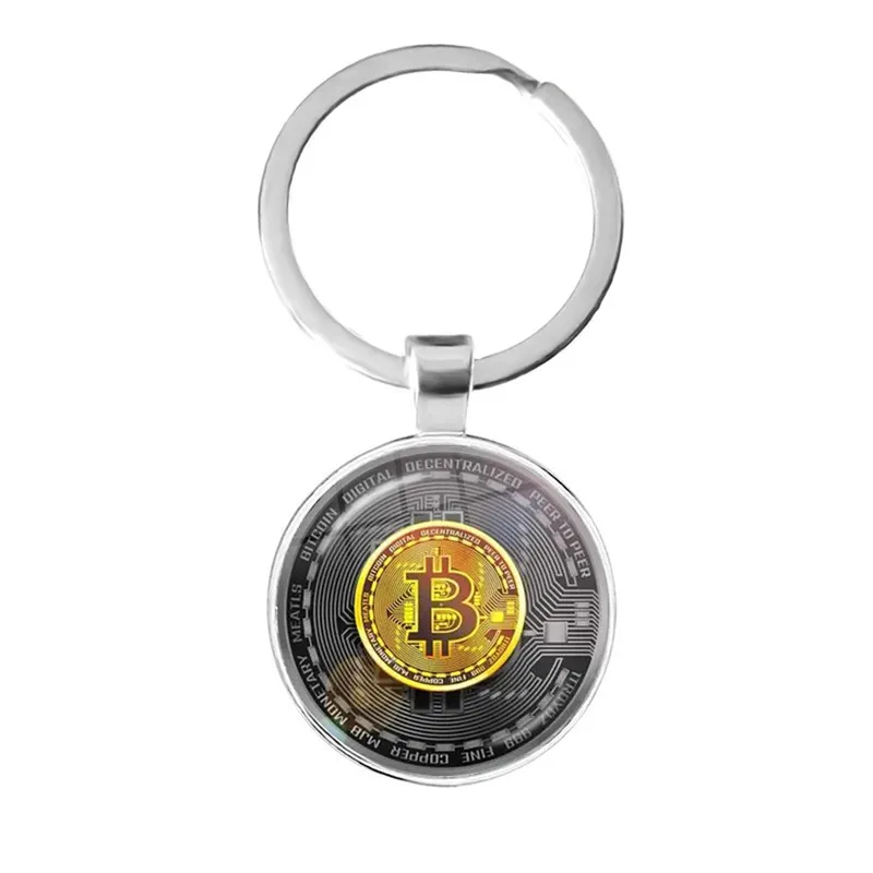 

Модные электронные деньги, Биткойн, металлическая подвеска, брелок для ключей, классический мужской и женский брелок для ключей, аксессуары...