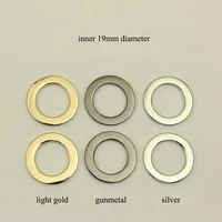 5pcs 19mm inner diecast metal flat alloy round o ring adjustable buckles nickle black gold bronze bag webbing strap big rings