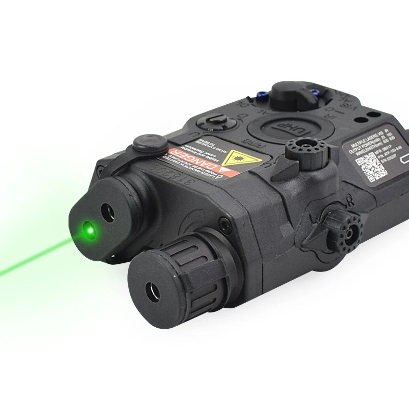 

Тактическая вспышка PEQ LA-5C UHP, зеленая точка, ИК лазерный светодиодный фонарь для охоты, софтбокса, страйкбола, PEQ15 чехол с батарейным отсеком