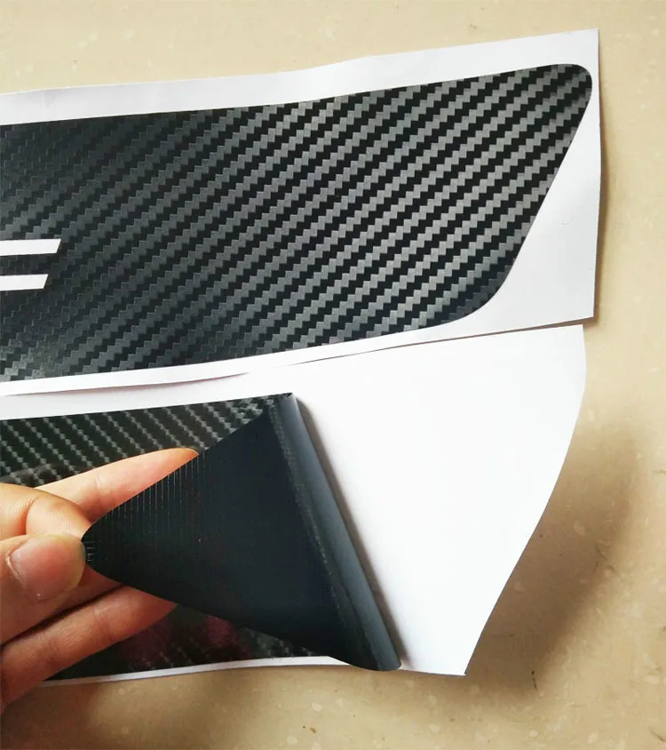 Защитная пластина для багажника автомобиля наклейки из углеродного волокна Audi A4