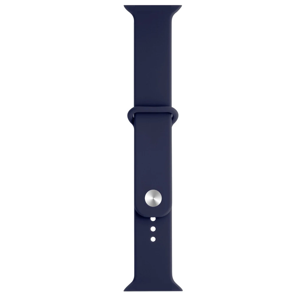 blue Ремешок для iwatch серии 4 40 мм 44 мм для Apple Watch серии 4 3 38 мм 42 мм мягкий силиконовый дышащий сменный спортивный ремешок - Цвет: blue