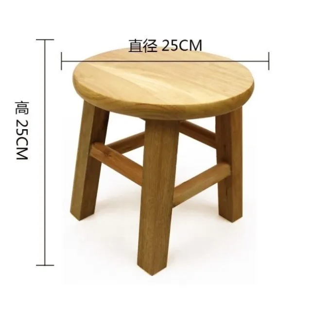 Массивный деревянный табурет маленькая скамейка низкий модная обеденный