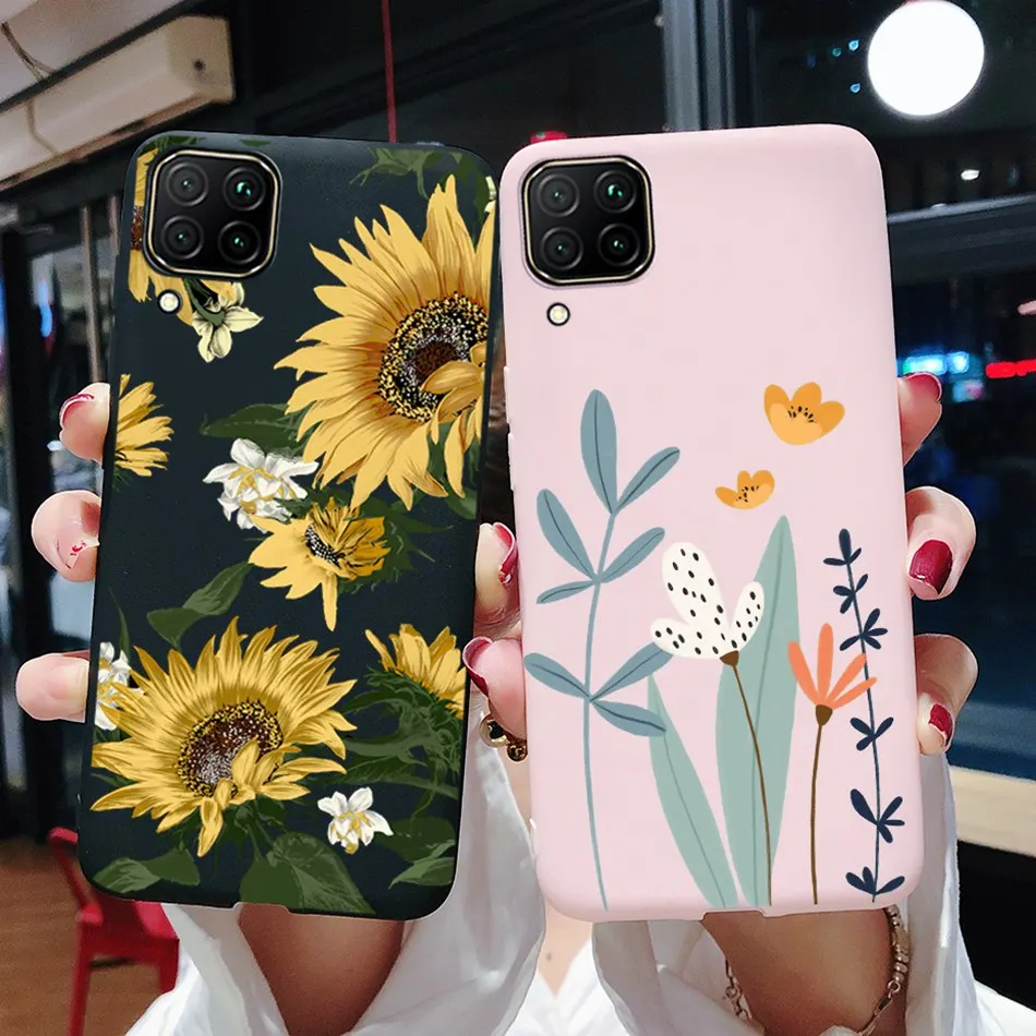 Чехол с цветами для Samsung Galaxy A12 чехол A42 A52 искусственная Обложка мягкий тонкий A72