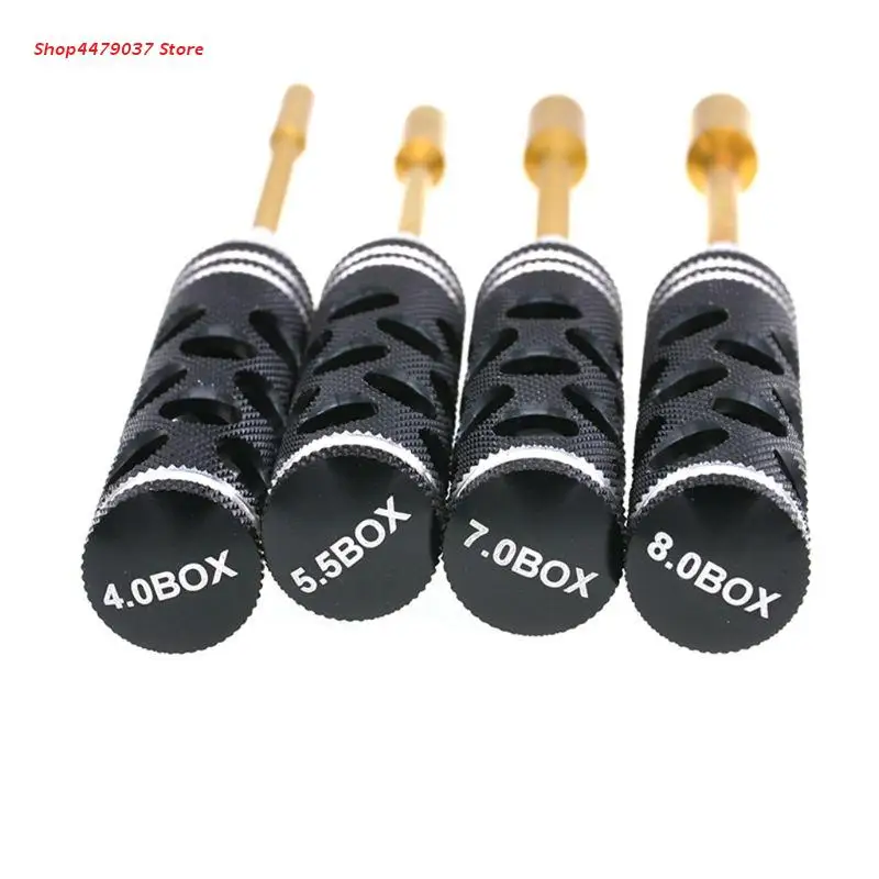 

4pcs/set 4.0 5.5 7.0 8.0mm Hex Screwdriver Repair Tools for RC Helicopter Drone