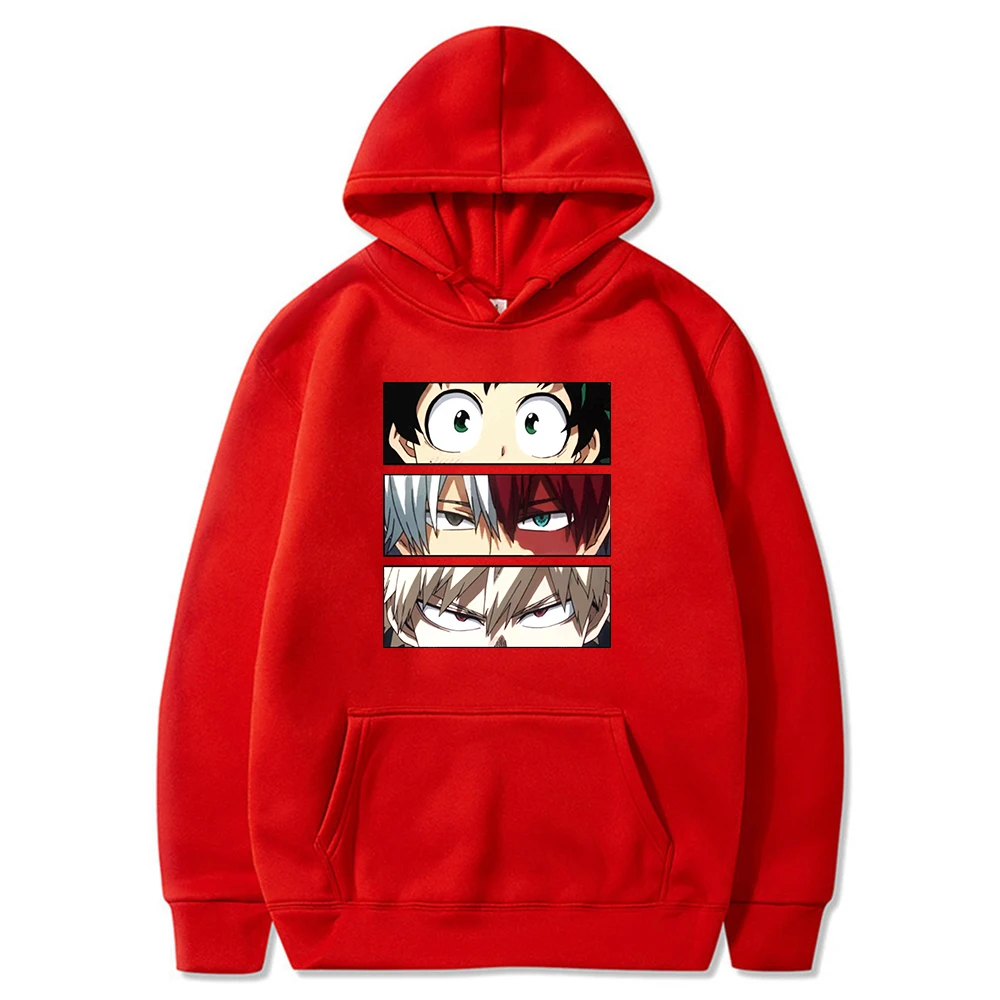

2021 My Hero Academia Men Hoodies Casual Pullover Sweats Hoodie Sweatshirts Japan Anime Hip Hop Sweatshirt Clothes Men Unisex