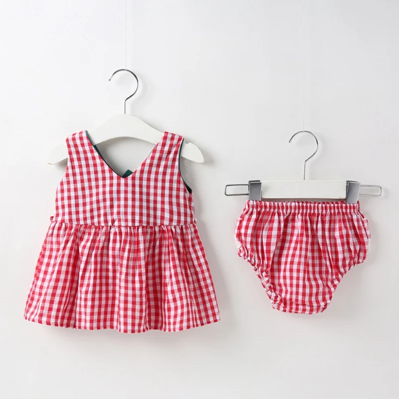 2 шт. летняя клетчатая юбка и брюки для девочек | Мать ребенок