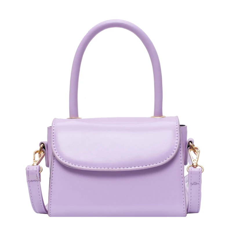 Маленькая сумка-Кроссбоди из искусственной кожи для женщин 2020 летние однотонные