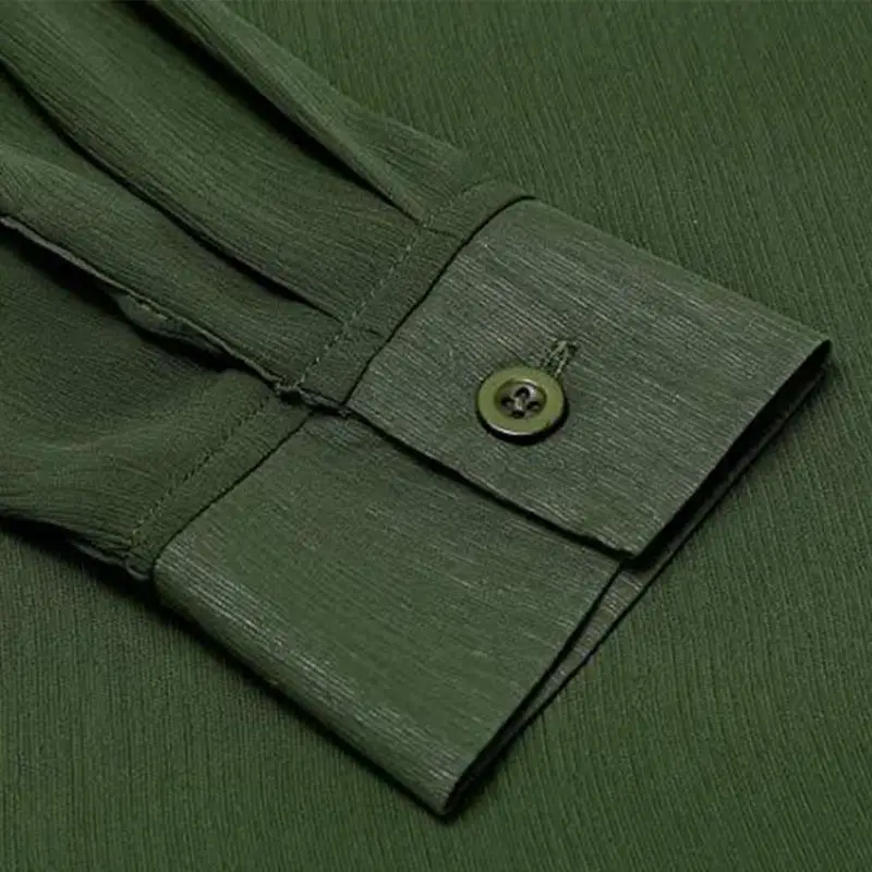 Сезон: весна-лето белый V образным вырезом свободные с длинным рукавом Шифоновая